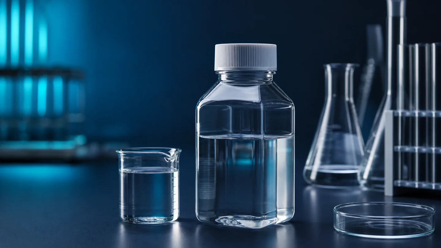 Illustrative bacteriostatic laboratory water